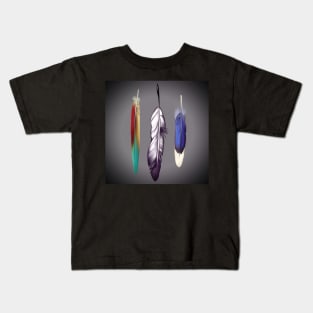 3 Feathers Kids T-Shirt